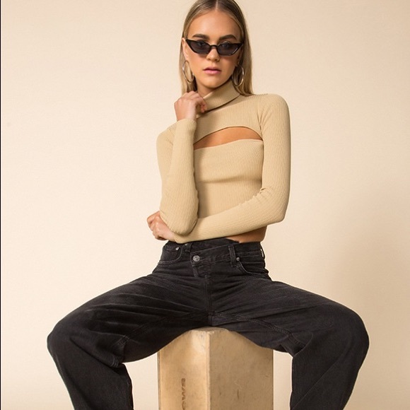 Superdown revolve Tasha cutout turtleneck XS - Picture 2 of 6